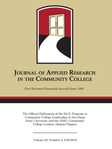 A Fall 2016 Journal of Applied Research in the Community College